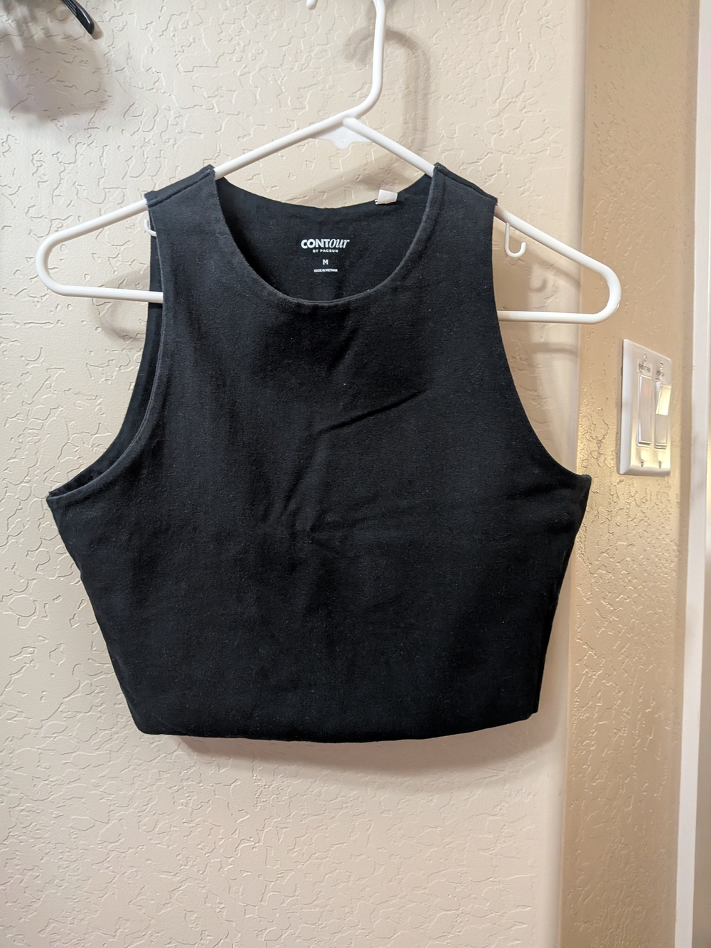 Black Crop Tank Top